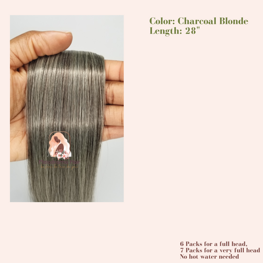 Charcoal Blonde Straight